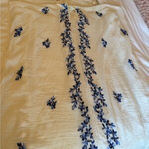 Do Everything in Love Cream Textured Fabric